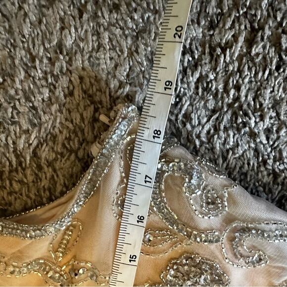 Prelude women’s dress size‎ 10 cream colored sequins - Picture 8 of 10